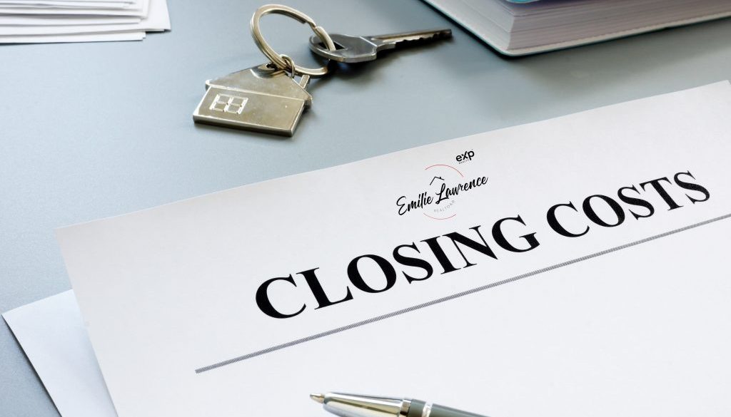 Documents for closing costs and keys.